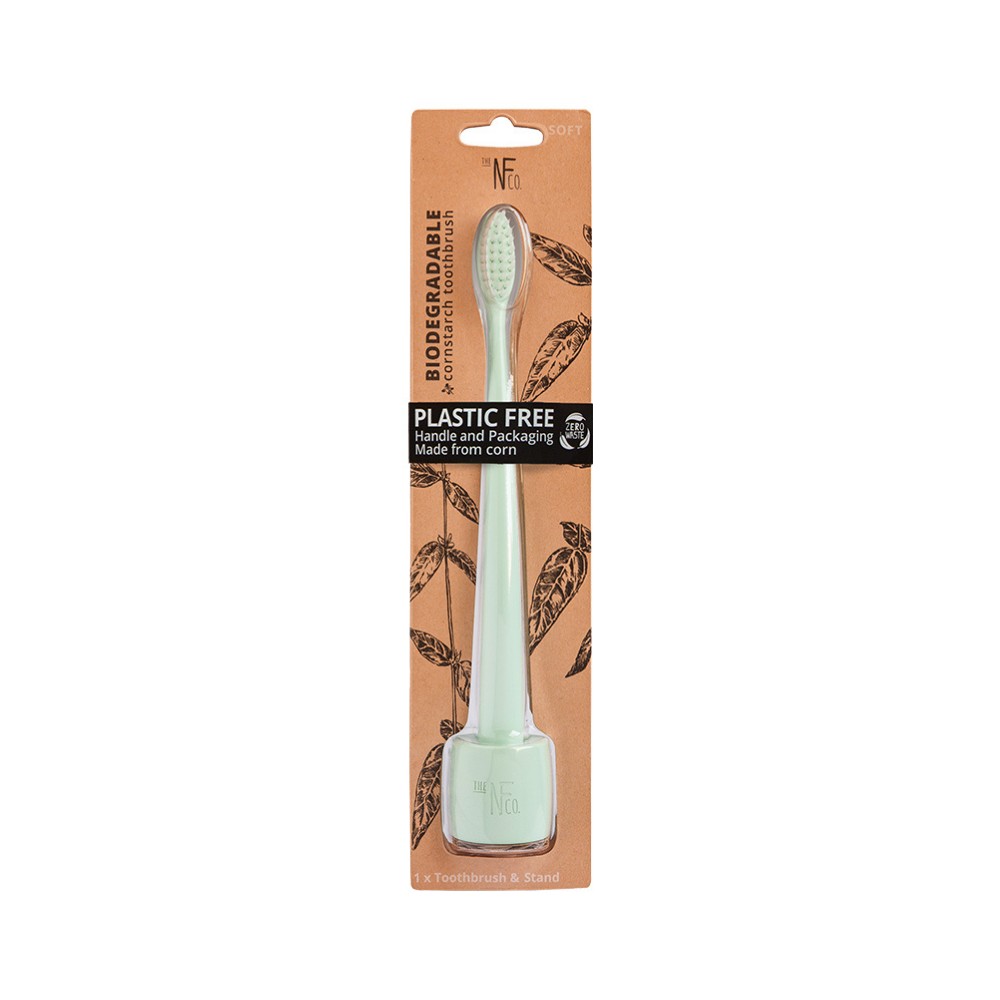 Nfco Bio Toothbrush River Mint + Toothbrush Stand – Beauty Line