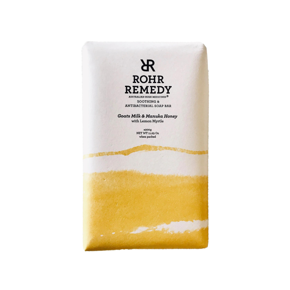 Rohr Remedy Goats Milk & Manuka Honey with Lemon Myrtle Soap Bar 200g